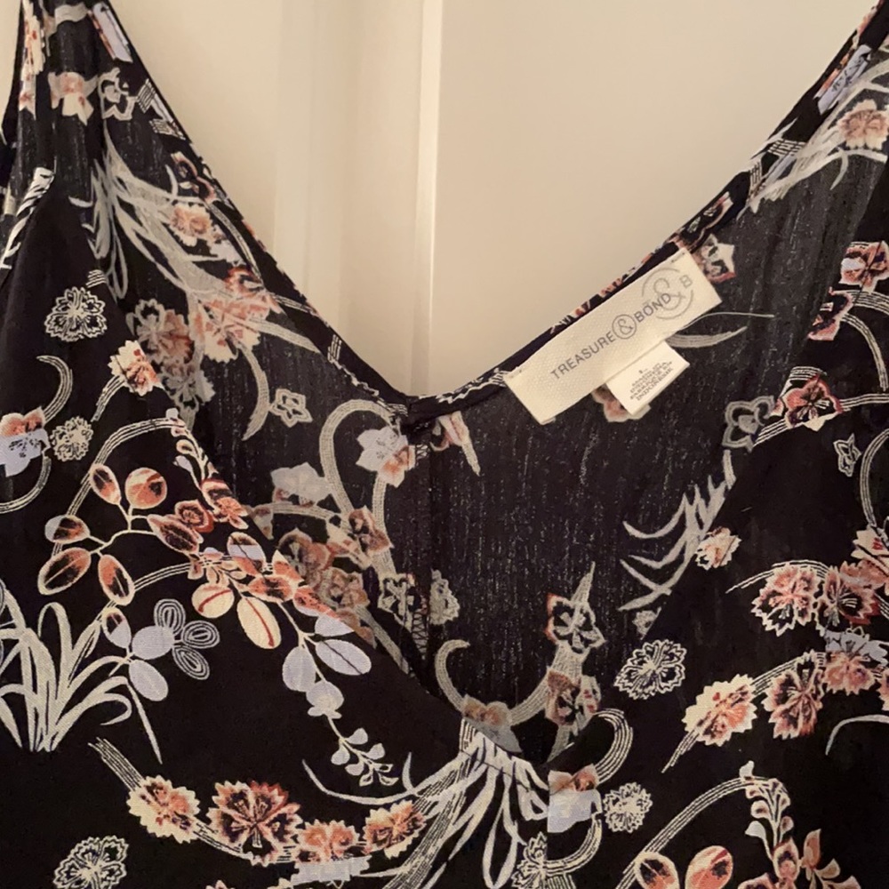 NWOT Treasure & Bond Print Maxi Dress - Picture 9 of 9